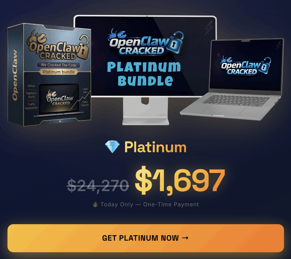open claw cracked platinum Offer